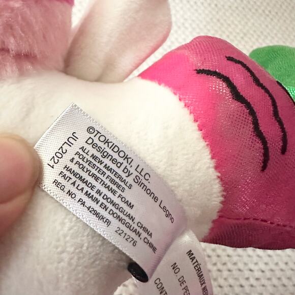 Tokidoki Pitaya Mermicorno Plush Pink Green Mermaid Unicorn Stuffed Animal Rare - Picture 6 of 6